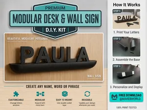 Sliding Letter Wall Sign System