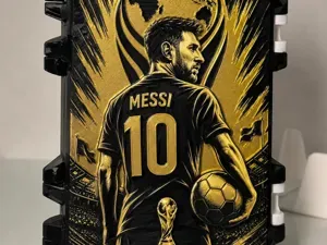Caja organizadora de cromos – Messi 2026