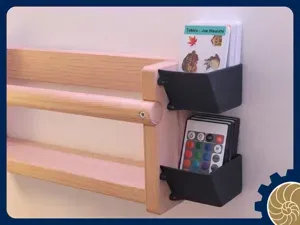 Credit Card Sized Holder - Wall Mount - RGB Remote