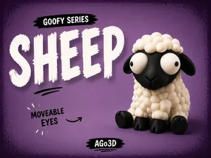 Goofy series – SHEEP Movable Eyes NOAMS