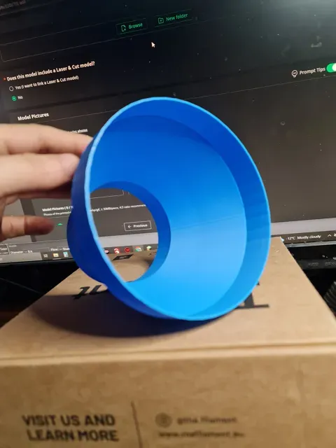 Air duct went reducer 125mm to 80mm/height 100mm — Image 3 of 7