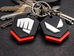 Valorant Riot Buddy Keychain