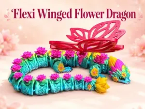 Flexi Winged Flower Dragon – Floral Fantasy Dragon