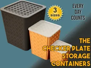 The Checker Plate Storage Containers