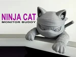 Ninja Cat Monitor Buddy