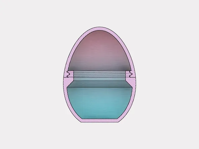 Easter Egg Container - Screw-together Design — Фото 2 из 5