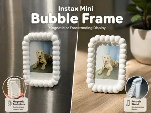 Instax Mini Bubble Frame | All Magnets + Stand