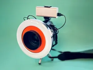 Parametric LED Ring Adapter for Camera Lens Hood