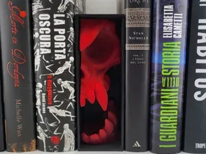 Scream Skull Book Nook Horror art Shelf Insert