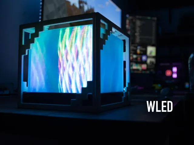 Minecraft Beacon Lamp (LED Lamp Kit 001 & WLED) — Фото 5 из 11