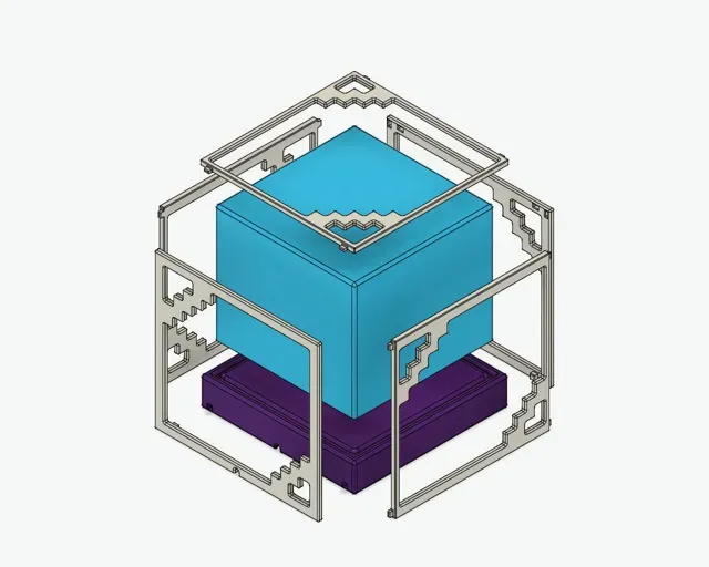 Minecraft Beacon Lamp (LED Lamp Kit 001 & WLED) — Фото 11 из 11