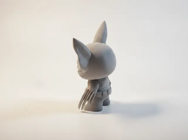 Pikachu As Wolverine V2 Pokemon 3D Printable Model — Фото 4 из 4