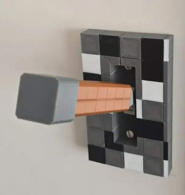 Single lever wall switch - minecraft — Фото 2 из 5