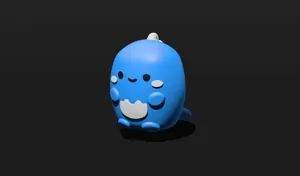 Cute Dinosaur 3D Model Multi Color