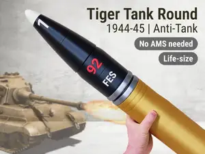 WWII Tiger Tank Armor Piercing Round | German 88mm