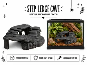 Step Ledge Cave, Reptile Hide, Small Critter Hide