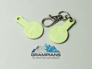 Australian Trolley Token / Shopping Key