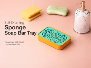 Self Draining Soap Sponge Tray