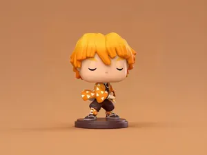 我妻善逸-鬼灭之刃动漫周边手办-Funko丰高POP涂色玩具