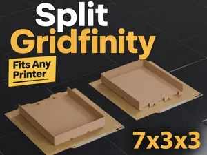 Gridfinity 7x3 Bin 3U A1 Mini Dovetail Split Fit