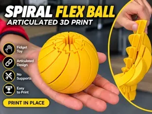 Spiral Flex twist Ball fidget, big 80cm diameter