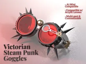 Victorian Steampunk Goggles - LARP & Faires Prop