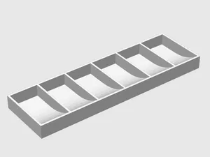 Sloped Small Parts Tray