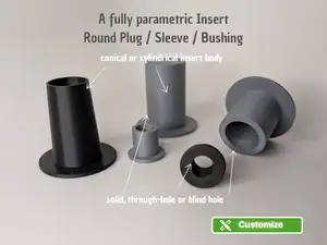 Parametric Round Plug / Sleeve / Bushing