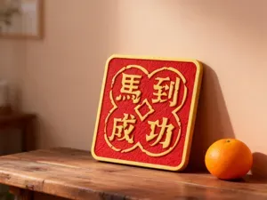 马到成功-2026马年新年装饰春节祝福摆件好运桌面摆件相框