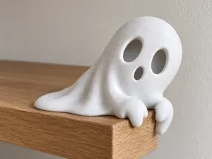 Peek-a-Boo Ghost – Halloween Shelf Buddy