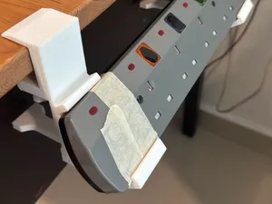 Power strip desk attachment