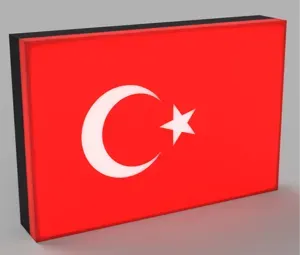 World Flags - Turkey LED Lamp