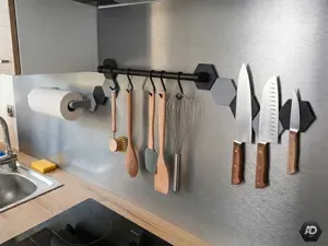 Support d'ustensileset de couteaux de cuisine