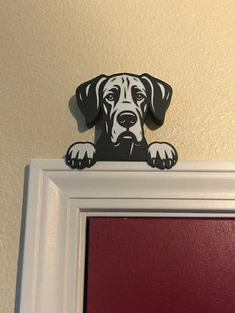 Soft Ear Great Dane Door Topper — Image 2 of 5
