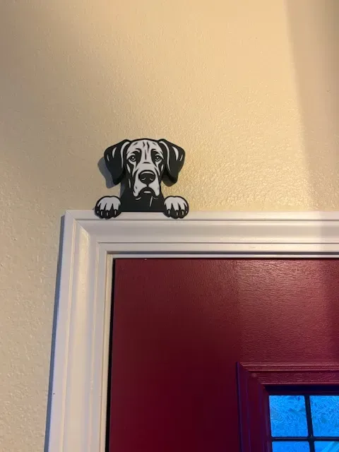 Soft Ear Great Dane Door Topper — Image 3 of 5