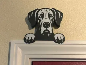 Soft Ear Great Dane Door Topper