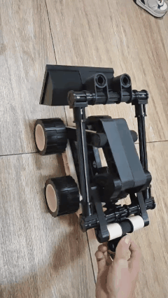 可动推土机玩具 | 铲斗升降工程车 | 简易组装3D打印模型
