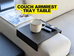 Couch/Sofa Armrest Tray Table Minimal U-Shaped
