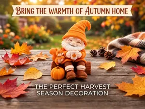 Autumn Pumpkin Gnome – Cozy Harvest Decor