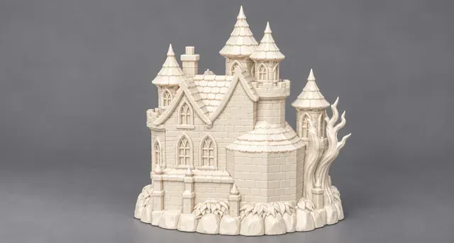 Halloween LED Tealight Holder – Haunted Castle — Image 4 of 4