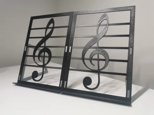 Foldable Music Stand With Treble Clef