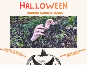 Zombie Hands Rising from Ground - Halloween Decor