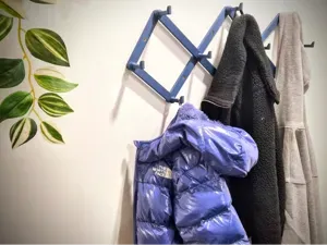 Accordion Coat Rack - 10 Hook | Entryway Hanger