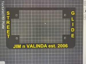 Motorcycle License Plate Frame