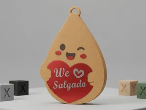 chaveiro coxinha personalizável abridor de lat