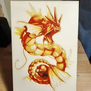 RED Gyarados Pokemon ( Hueforge )