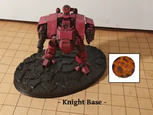 170 x 109 mm Lava / Deep Cracked Mud Base DnD 40K