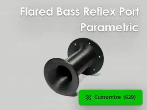 Parametric Flared Bass Reflex Port Subwoofer Vent
