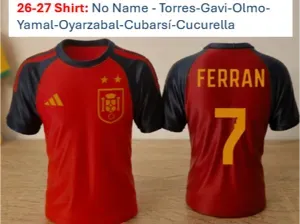 Spain World Champions 2026 Jersey 2 Stars Edition