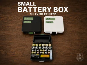 Small Batterybox, fully 3D Printed AA and AAA